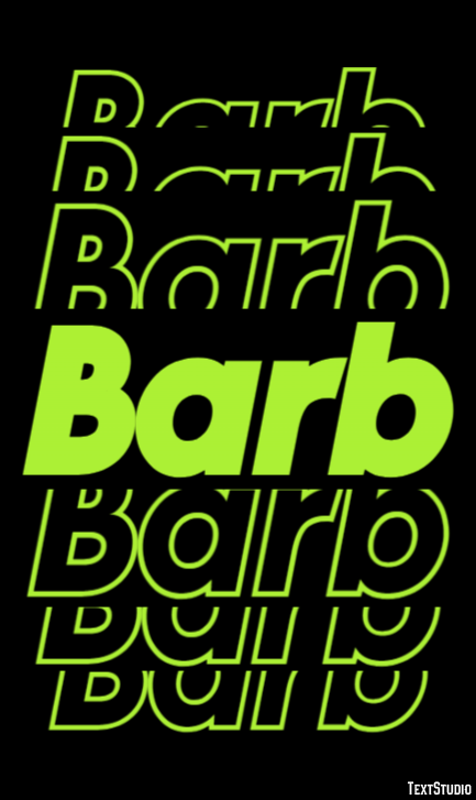 Barb Text Effect