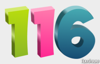 116 Efekt tekstowy