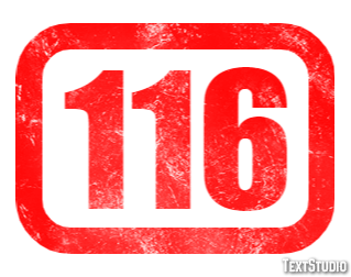 116 Efekt tekstowy
