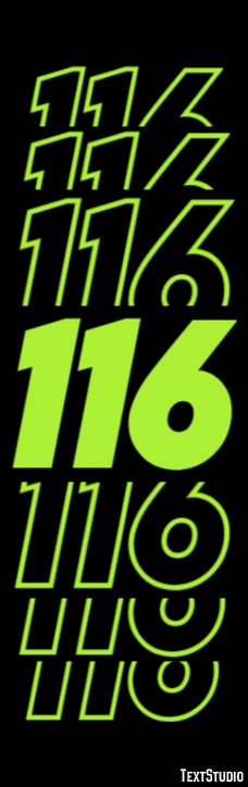116 Эффект текста