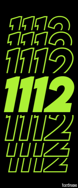 1112 Text Effect
