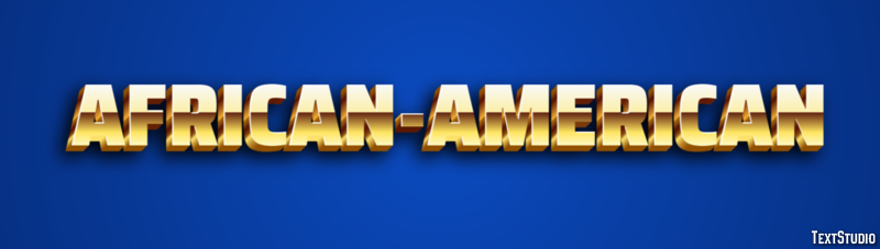 African-American Text Effect