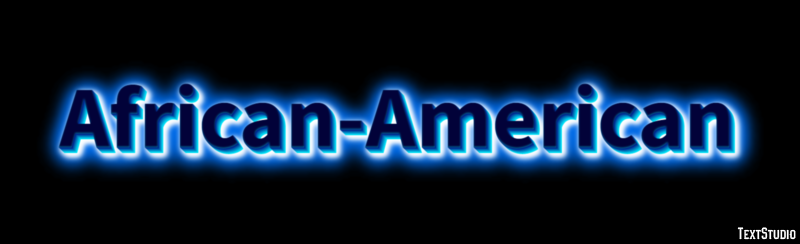 African-American Text effect