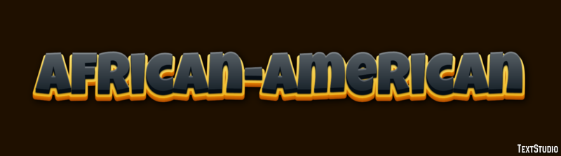 African-American Text effect