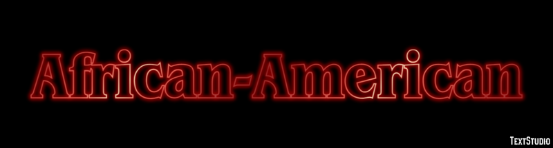 African-American Text effect