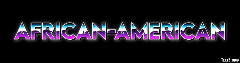 African-American Text effect