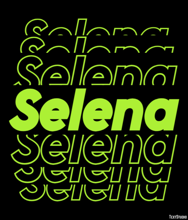 Selena Effet de Texte