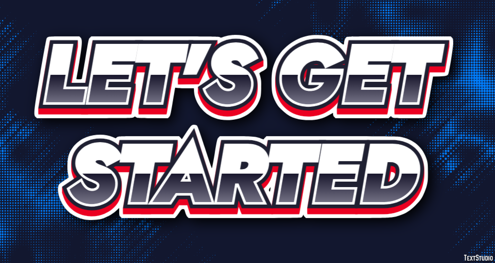 Let's get started Text Effect