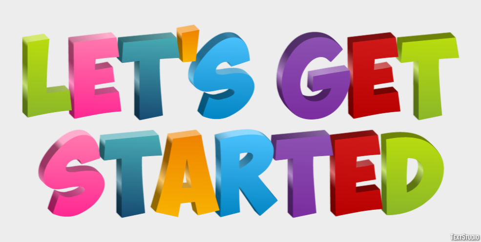 Let's get started Text Effect