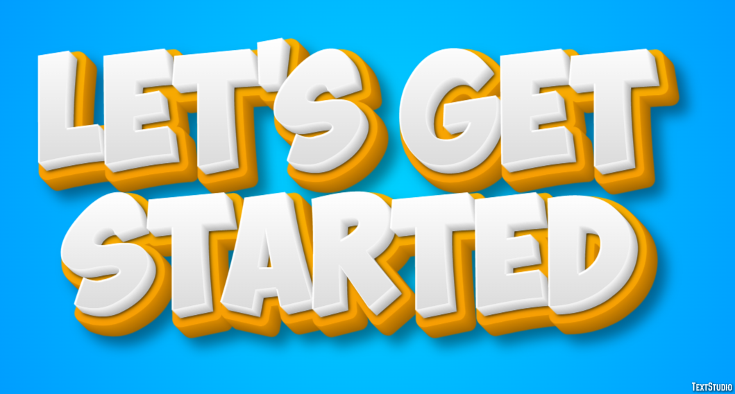 Let's get started Text Effect