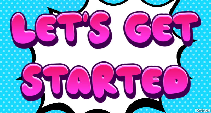 Let's get started Text Effect