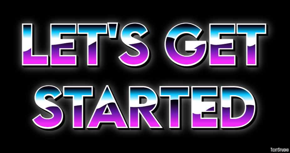 Let's get started Text Effect