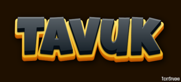 Tavuk Эффект текста