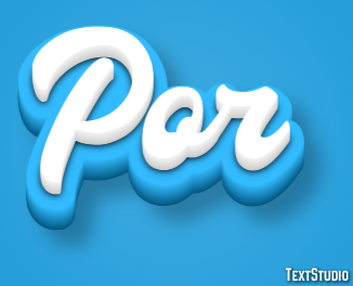 Por Efeito de texto