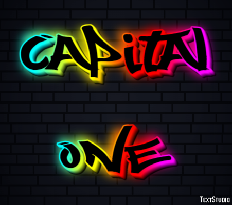 Capital One Efecto de texto