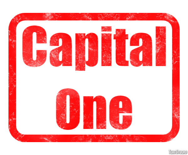 Capital One Efecto de texto