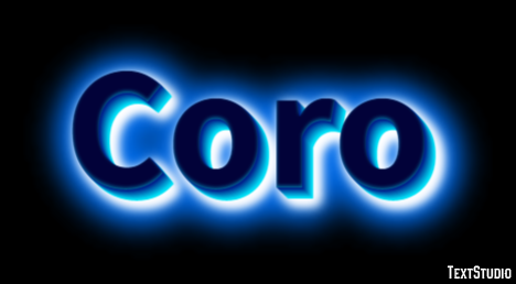 Coro Efekt tekstowy