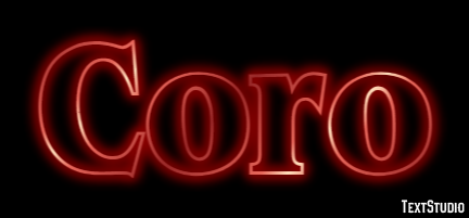 Coro Efekt tekstowy