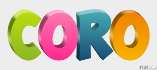 Coro Efekt tekstowy