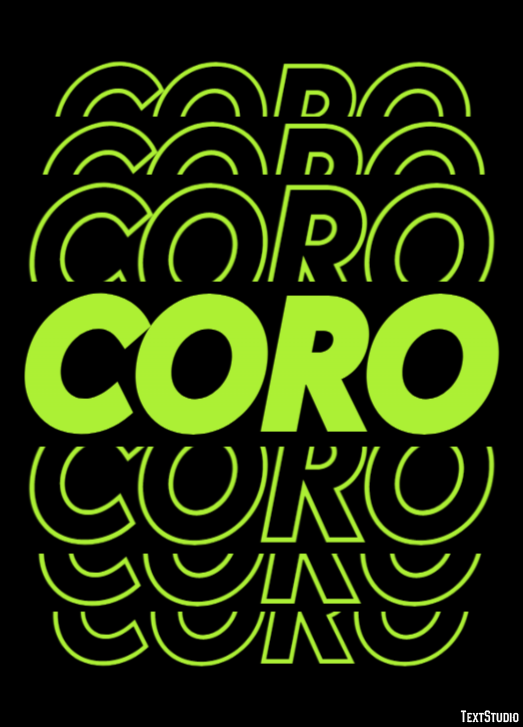 Coro Efekt tekstowy