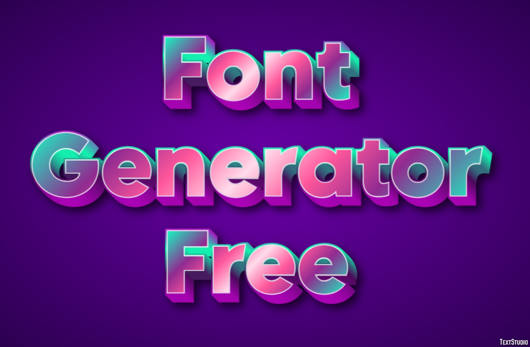 Font Generator Free Effetto testo