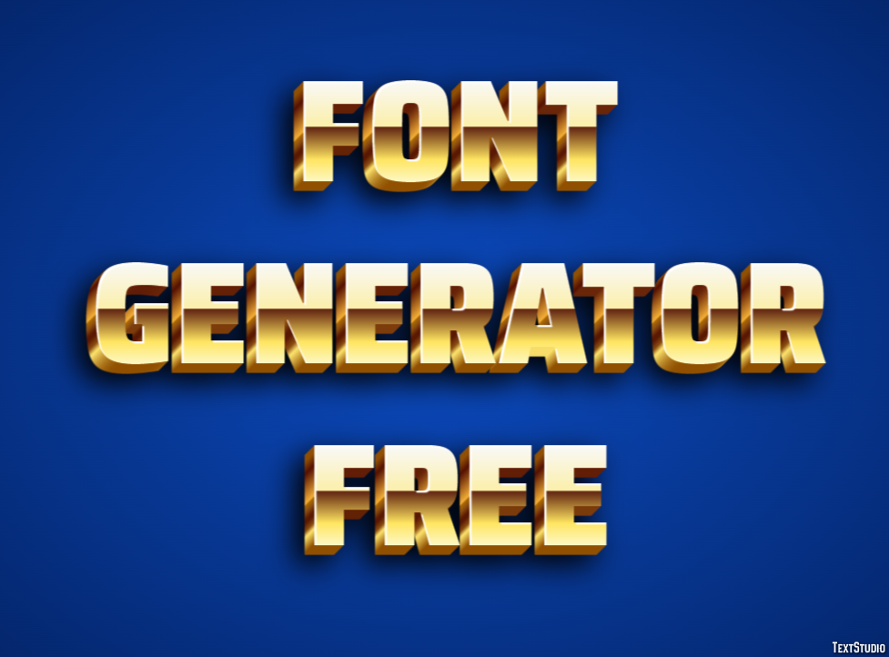 Font Generator Free Effetto testo