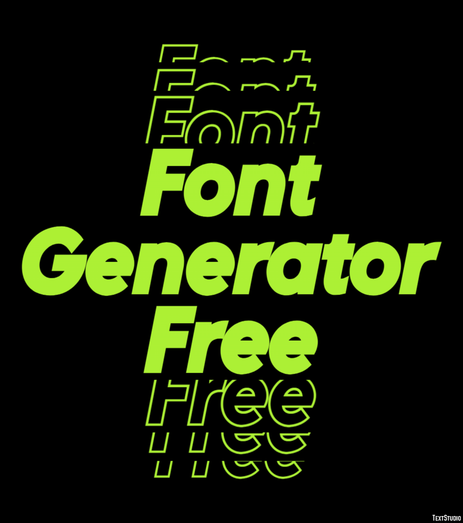 Font Generator Free Effetto testo
