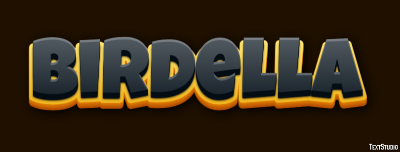 Birdella Text effect