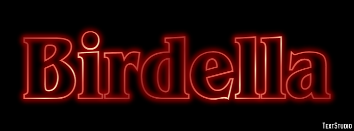 Birdella Text effect