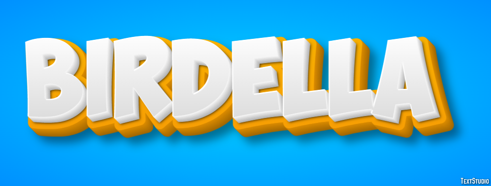 Birdella Text effect