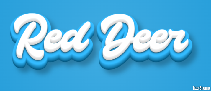 Red Deer Efekt tekstowy