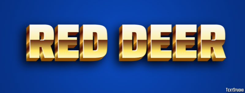 Red Deer Effetto testo