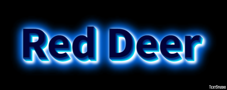 Red Deer Efekt tekstowy