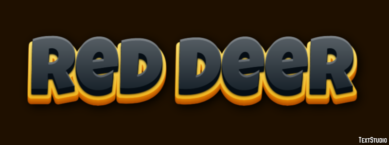 Red Deer Efekt tekstowy