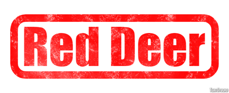 Red Deer Efekt tekstowy