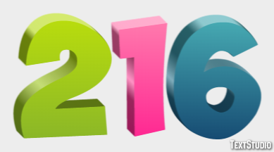 216 Text Effect