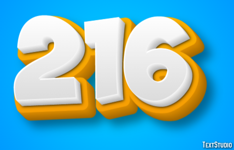 216 Text Effect