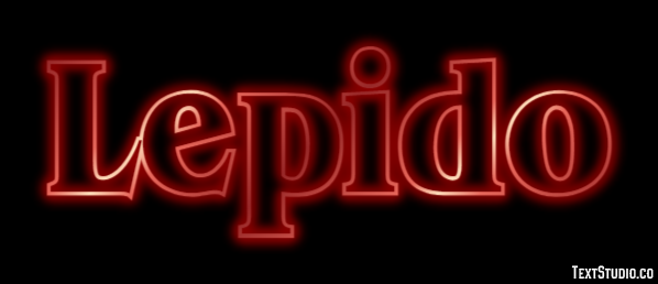 Lepido Effetto testo