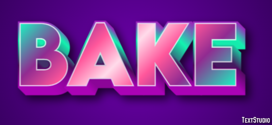 Bake Metin Efekti