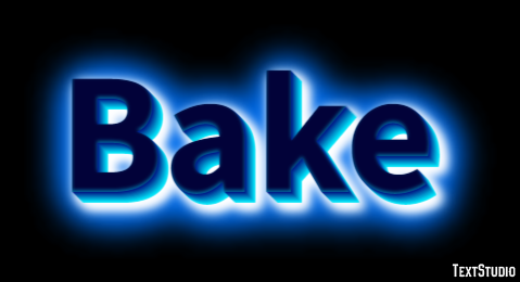 Bake Texteffekt