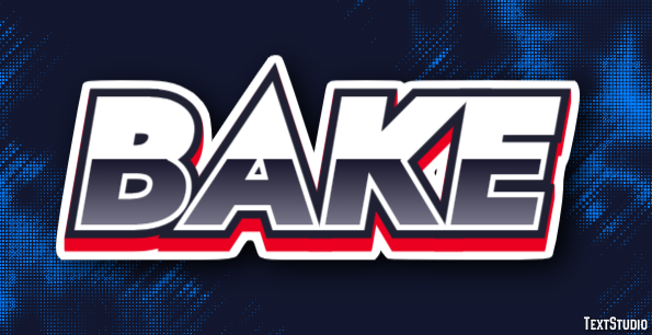Bake Text Effect