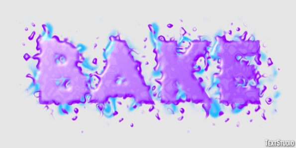 Bake Texteffekt