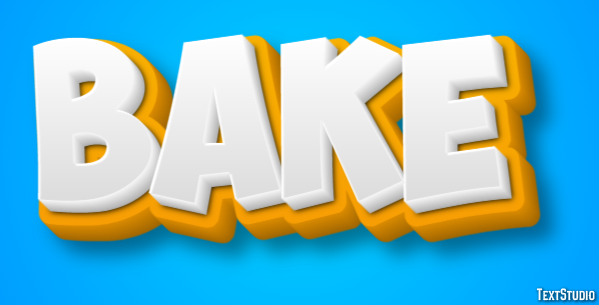 Bake Text Effect