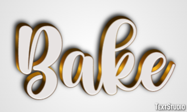 Bake Text Effect