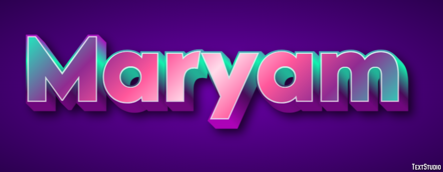 Maryam Text Effect