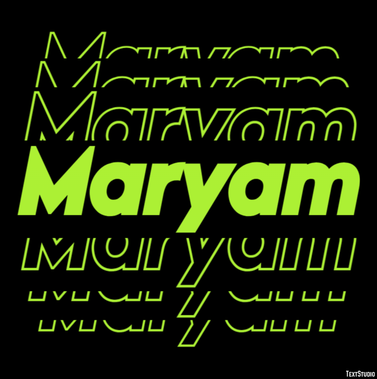 Maryam Text Effect