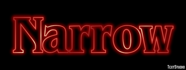 Narrow Text Effect