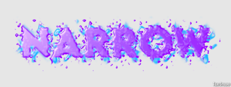 Narrow Text Effect