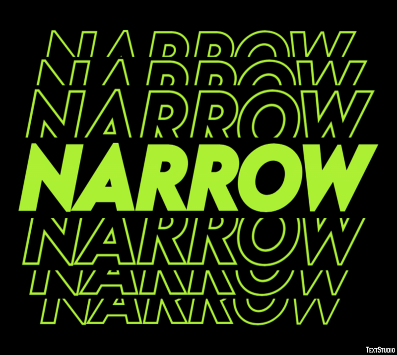 Narrow Metin Efekti