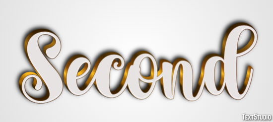 Second Efecto de Texto